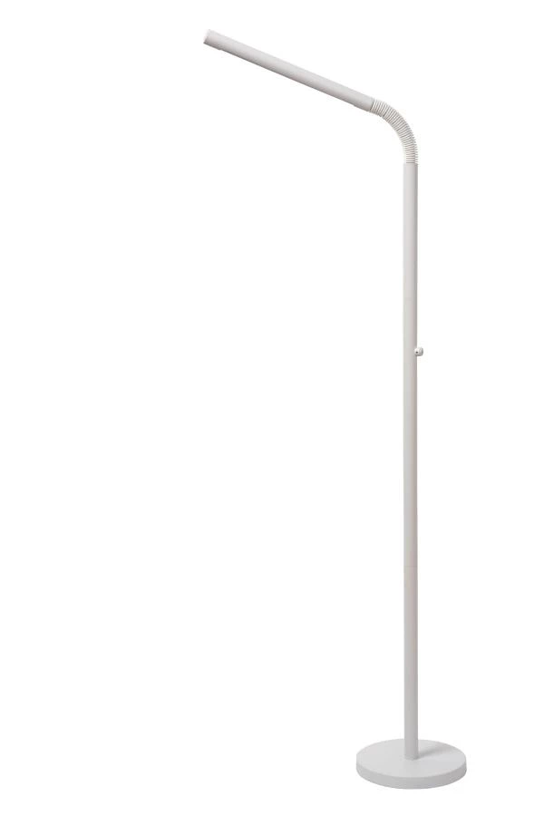 Lucide GILLY - Lampadaire / lampe de lecture Rechargeable - Batterie/Piles - LED Dim. - 1x6W 2700K - Blanc - éteint